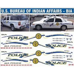  BILL BOZO US BUREAU OF INDIAN AFFAIRS POLICE DECALS