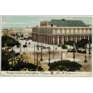    Reprint Albisu Theatre and Central Park, Havana