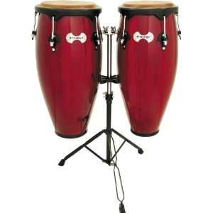  Toca Synergy Conga Set with Stand Red Musical Instruments