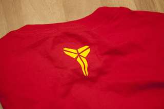 Nike Zoom KOBE BRYANT VI 6 BLACK MAMBA Shirt RED Medium  