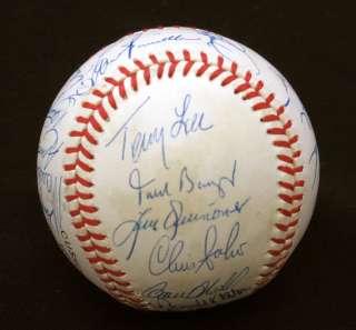 this official national league baseball contains 27 signatures lou 