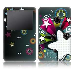  Apple iPod 5th Gen Video Skin Decal Sticker   Retro Stars 