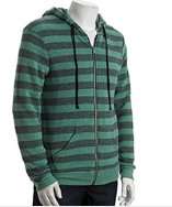 Alternative Apparel green striped cotton eco fleece