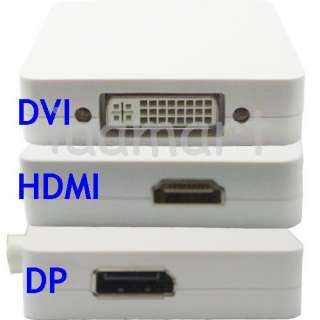 Mini Display Port to HDMI+DVI+DP Cable Compatible Mac  
