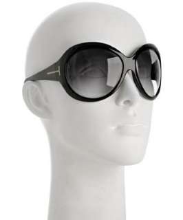 Tom Ford black Anna oversized wrap sunglasses   