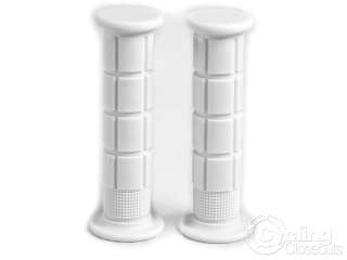 EIGHTHINCH FIXED GEAR SINGLE SPEED MOUNTAIN GRIPS WHITE  