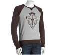 gucci grey and brown cotton logo crest crewneck pullover sweater