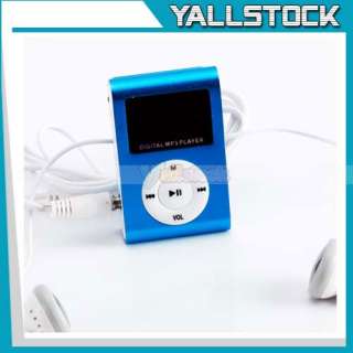 4GB Small LCD display Screen Clip  Player With Chip Built in USB2.0 