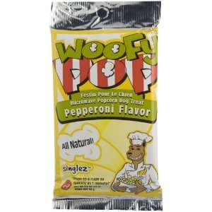  Dogmatic Woofypop Microwave Popcorn for Dogs, Pepperoni, 1 