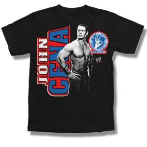  WWE John Cena Hustle Loyality Respect Kid Size Large T 