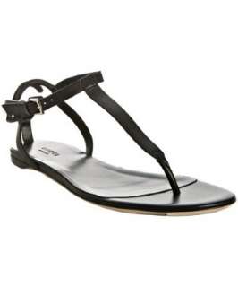 Gucci black leather Lifford thong sandals  