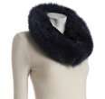 kyi kyi indigo fox fur convertible cowl scarf