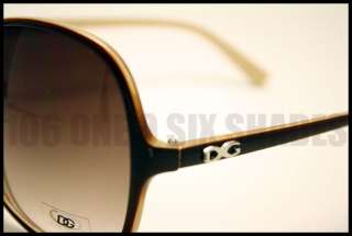 DG Oversized Women Retro Sunglasses BROWN BEIGE New  