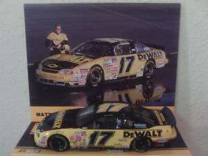 1999 Matt Kenseth # 17 DeWALT 1/24 Action RCCA NASCAR diecast  