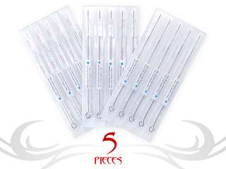 These pre made, pre sterilized tattoo needles are precision 
