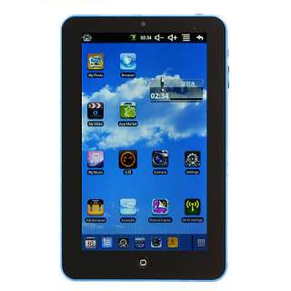 NEW Blue 7 Inch MID Android 2.2 Touchscreen Tablet PC 4GB Netbook PDA