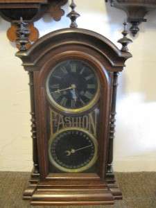 New Haven Fashion #1 Extra Double Dial Clock  C. 1800s  