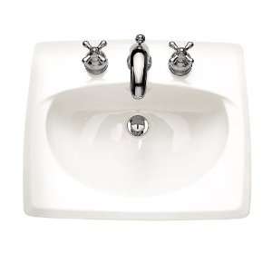   0498.800.020 Roselyn Countertop Sink with 8 Inch Faucet Spacing, White