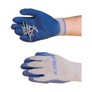   NuLine Wht/blue Sml 1/pr Eco Rubber Ctd Knit Glove