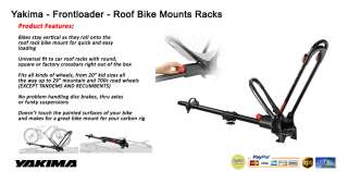 Yakima   Roof Rack Bike Mount   FrontLoader   Bicycle Carrier  