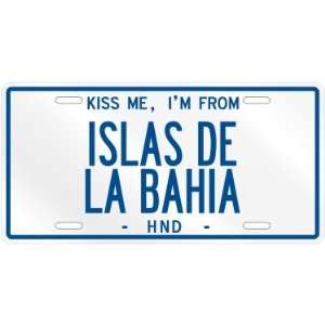   ISLAS DE LA BAHIA  HONDURAS LICENSE PLATE SIGN CITY