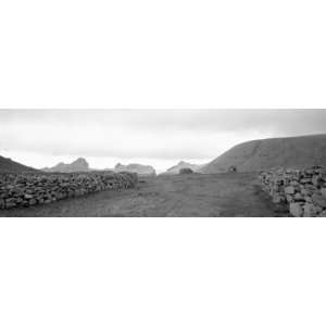  Stone Walls on a Landscape, Shetland Islands, Scotland by 