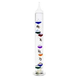 17 Inch Galileo Thermometer with Seven Multi Colored Balls and Big 