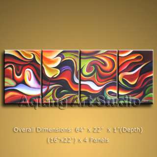 LARGE MODERN ABSTRACT OIL PAINTINGS PAINTING CANVAS WALL ART ARTIST 