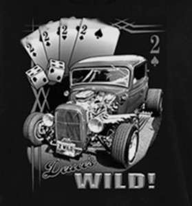 GearHead Duecs Wild Old Hot Rod Rat Rod car T shirt  