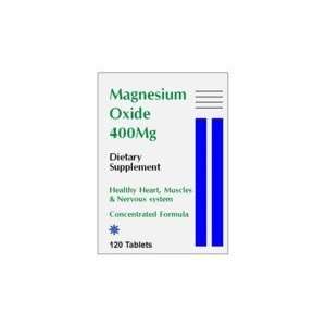  Magnesium Oxide Tablets 400 Mg 120