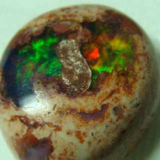   Natural Mexican Color Play FIRE Opal Cabochon Gemstone Freeform BN