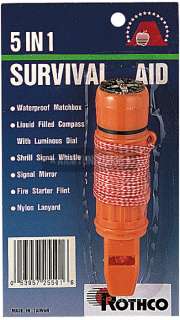   gear item 8405 safety orange handy survival tool easily fits in