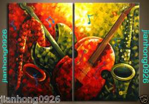 Modern art Oil Painting Musical instruments On Canvas  