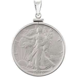  Liberty Half Dollar Sterling Silver Coin in a Sterling Silver Coin 