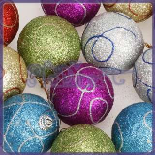   HOLIDAY CHRISTMAS Hanging BALLS Tree OUTDOOR DECORATIONS Ornament