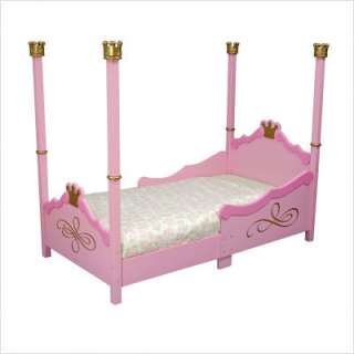 SALE KidKraft Pink Princess 4 Post Wood Toddler Bed Cot  