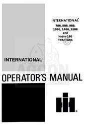 INTERNATIONAL 786 886 986 1086 Owners Operators Manual  