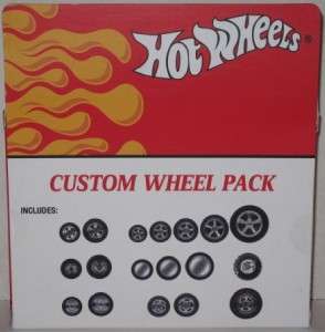 HOT WHEELS Custom Wheel Pack with Tune up Tool Mattel NEW Perfect for 