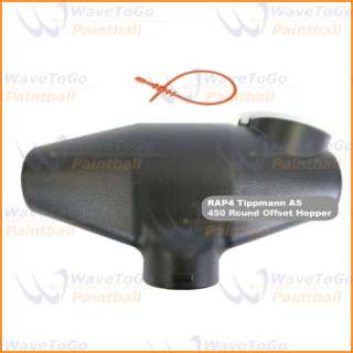 You are bidding on the BRAND NEW Paintball 450 Round Offset Hopper 