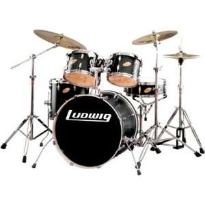  Ludwig LR1315L319 Accent Custom 5 Piece Deep Blue/Green Satin Drum 