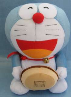 doraemon manga tomy nintendo blue cat stuffed toy with hamburger