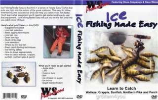 Ice Fishing Made Easy Walleye Pike Crappie DVD NEW  