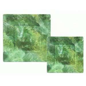   Green Marble Texture 8pc Melamine Tableware Set