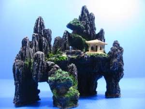 Mountain View Aquarium Ornament house   Rock Cave Bridg  