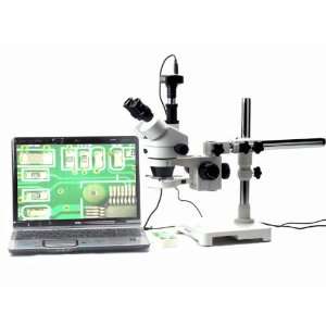   Inspection Boom Stand Microscope + 8MP Camera Industrial & Scientific