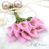 120 PINK Mini Calla Lily Flower Wedding Scrapbooking  