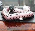 Hello Kitty Pink round dot Auto Car Ornamental Non Slip Mat Storage 