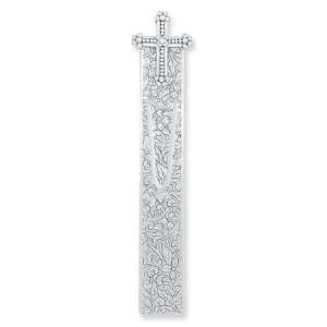  Silver tone Cross Large Bookmark/Mixed Metal Jewelry