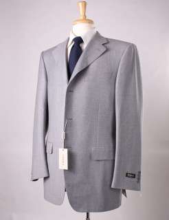 NWT $1895 CANALI Heather Gray Superfine Brushed Flannel Side Vent Wool 