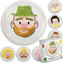 MR OR MS FOOD FACE Plate by Fred 8.5 Ceramic White NEW  